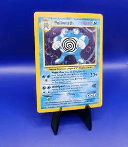 Poliwrath 13/102 Base Set Holo Rare Pokemon Card 1999 WOTC TCG Vintage Pokemon - Image 3