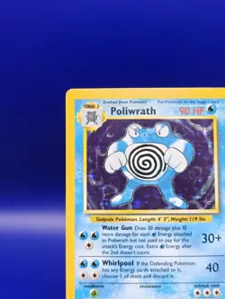 Poliwrath 13/102 Base Set Holo Rare Pokemon Card 1999 WOTC TCG Vintage Pokemon - Image 4