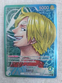 Bandai Sanji Leader Foil OP02-026 Paramount War 5000 One Piece CCG Card - Image 2