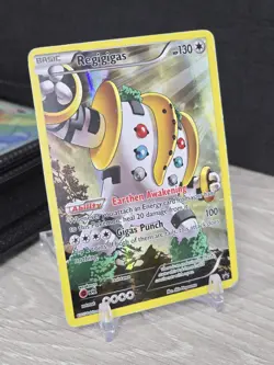 Pokemon Card TCG Regigigas XY82 Full Art Black Star Promo XY 2015 Holo Rare - Image 1