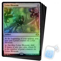 FOIL LOTUS BLOSSOM X4 Dominaria Remastered Magic MTG MINT CARD - Image 1
