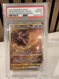 Pokemon Origin Forme Palkia VSTAR GG67/GG70 Crown Zenith Secret Rare PSA 10 Holo - Image 2