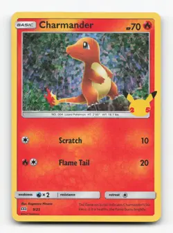 Pokemon TCG - Charmander 009/025 NM McDonald's 25th Anniversary Promos Holo - Image 1