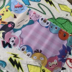 Pokemon Kawaii Cute Pink Rubber Playmat Play Mat Tcg Trading Card Game Cards CCG - Image 1