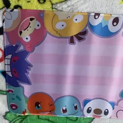 Pokemon Kawaii Cute Pink Rubber Playmat Play Mat Tcg Trading Card Game Cards CCG - Image 3
