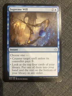 MTG 2017 Supreme Will - Instant Hour of Devastation 49/199 HOU Uncommon magic - Image 1