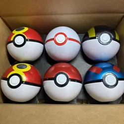 Pokemon TCG PokeBall Tin Set of 6 EMPTY Tins (No Cards) Assorted 🔥🔥🔥 - Image 1