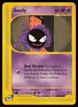 E-Reader Gastly 109/165 Expedition Yukiko Baba Pokemon TCG Card - Image 1