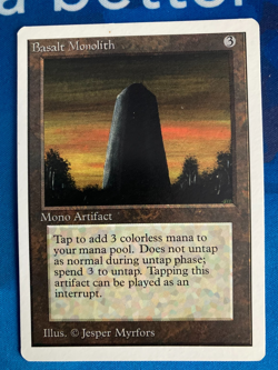 1x MTG Basalt Monolith Unlimited Edition Magic: The Gathering Light Play - Image 1