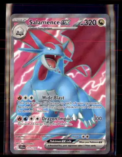 Pokemon Salamence ex 177/159 Sv09: Journey Together Full Art Ultra Rare - Image 1