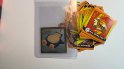 SNORLAX 1999 POKEMON ARTBOX SERIES 1 Rare Gold Foil ANIME STICKER - Image 2