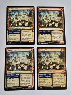 4x Scalding Viper - Showcase - Wilds of Eldraine - Near Mint - MTG - Image 1