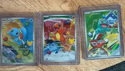 Pokemon TCG First Partner Illustration Collection Series 1 Kanto GEN 1 Starters - Image 1