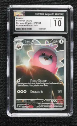 Bewear Illustration Rare Pokemon Scarlet & Violet: Shrouded Fable SFA CGC 10 - Image 1