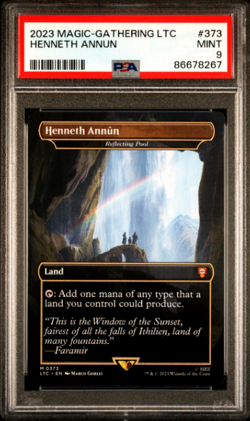 MTG Magic the Gathering LOTR Lord of the Rings Henneth Annun PSA 9 Only 2 Higher - Image 1