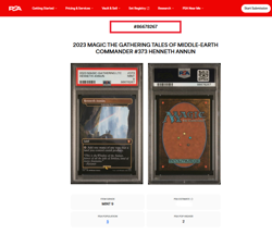 MTG Magic the Gathering LOTR Lord of the Rings Henneth Annun PSA 9 Only 2 Higher - Image 3