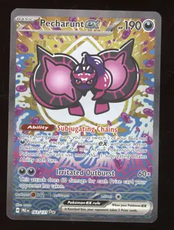2025 Pokemon S&V Prismatic Evolutions Pecharunt ex Secret Rare #163/131 - Image 1