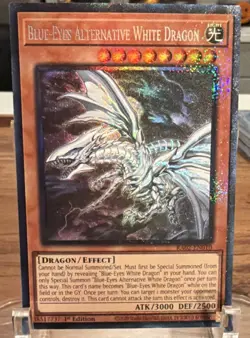 Konami Yu-Gi-Oh! TCG Blue-Eyes Alternative White Dragon Effect CR Holo 1st Ed - Image 1