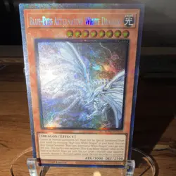 Konami Yu-Gi-Oh! TCG Blue-Eyes Alternative White Dragon Effect CR Holo 1st Ed - Image 2
