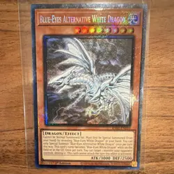 Konami Yu-Gi-Oh! TCG Blue-Eyes Alternative White Dragon Effect CR Holo 1st Ed - Image 3