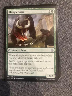 MTG: Manglehorn - Amonkhet - Magic Card 175/269 - Image 1