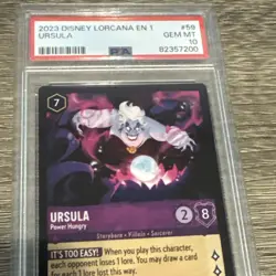 2023 Disney Lorcana - Ursula Legendary - 59/204 EN-1 PSA 10 - Image 2