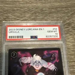 2023 Disney Lorcana - Ursula Legendary - 59/204 EN-1 PSA 10 - Image 3