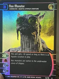 2005 Star Wars Trading Card Game NOS MONSTER Foil 24/110 13BA112 - Image 3