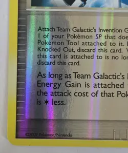 Pokemon Team Galactic's Invention G-101 Energy Gain Card 116/127 Reverse Holo - Image 4
