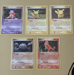 Pokemon Ditto Basic Lot 5x EX Delta Species 2005 English Cards - Image 1