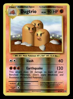 Dugtrio 56/108 Reverse Holo XY Evolutions Pokemon Card - Image 1