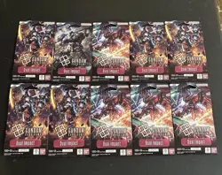 Gundam Card Game GD02 Dual Impact 10 Sleeved Booster Packs All Sealed English! - Image 1