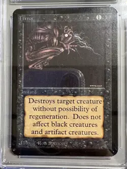 Magic: The Gathering MTG Limited Edition Alpha Terror CGC 8.5 NM/Mint+ - Image 2