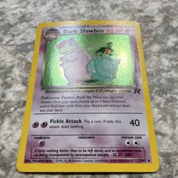 Pokemon Dark Slowbro Team Rocket Holo Rare 60 HP 12/82 2000 Vintage Card - Image 2