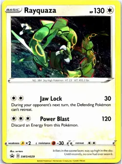SWSH: Sword & Shield Promo Cards #SWSH029 Rayquaza Holo - Image 1
