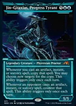Jin-Gitaxias, Progress Tyrant (Showcase Soft Glow) [Kamigawa: Neon Dynasty] Nea - Image 1