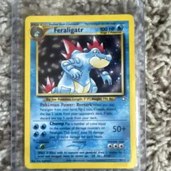 Pokemon TCG Feraligatr 4/111 Neo Genesis Holo Rare Unlimited Edition 100 HP - Image 1