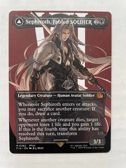 MTG Sephiroth, Fabled SOLDIER BORDERLESS 0382 FIN - Image 1