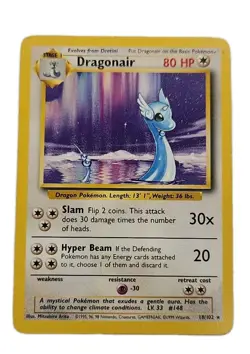 Pokemon TCG Dragonair Base Set 18/102 Uncommon Regular English Card - Image 1