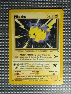 The Pokemon Company Pikachu Common Regular Unlimited 70/111 Neo Genesis 2000 - Image 1