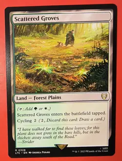 MTG, MAGIC: SCATTERED GROVES, LTC, RARE #0328 , REGULAR FINISH - Image 1