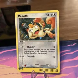 Meowth 013 - Promo Pokemon TCG (Nintendo Black Star Promos 13) 2003 E Reader NM - Image 1