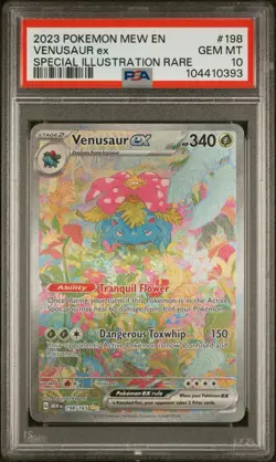 2023 Pokemon SV 151 Venusaur ex Special Illustration Rare #198/165 PSA 10 - Image 1