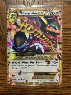 Pokemon Card Mega M Kangaskhan EX Flashfire Holo 109/106 Secret Rare - Image 1