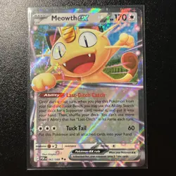 Pokemon TCG Meowth EX 62/88 Double Rare Perfect Order NM - Image 1