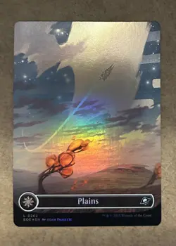 Foil* Plains Borderless - Edge of Eternities EOE Land 0262 - NM - MTG - Image 1