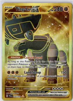 Ting-Lu ex 275/193 Sv02: Paldea Evolved Holo Hyper Rare Gold Full Art Pokemon - Image 1