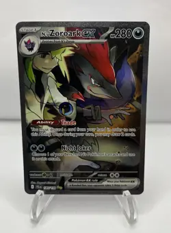 N's Zoroark ex - Special Illustration Rare SV09: Journey Together 185/159 NM - Image 1
