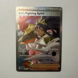 Pokemon TCG Iris's Fighting Spirit Ultra Rare Full Art Holo 180/159 Sv09 English - Image 1