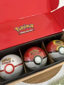 Pokemon TCG Poke Ball Tin 3-Pack Bundle Q4 2025 Factory Sealed Tins Pokeball Set - Image 2